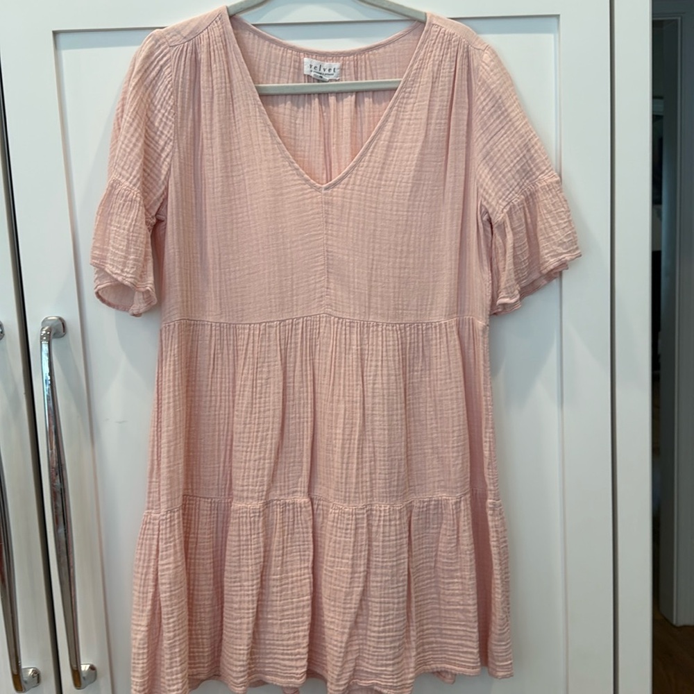 Velvet by Graham & Spencer Pink Minidress. Size XS